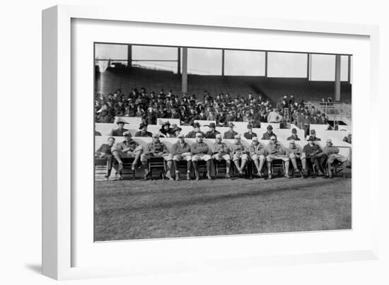 NY Giants Team, Baseball Photo No.4 - New York, NY-Lantern Press-Framed Art Print