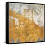 NY Gold Bridge at Dusk I-Dan Meneely-Framed Stretched Canvas