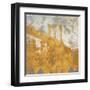 NY Gold Bridge at Dusk I-Dan Meneely-Framed Art Print