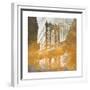 NY Gold Bridge at Dusk II-Dan Meneely-Framed Premium Giclee Print