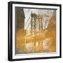 NY Gold Bridge at Dusk II-Dan Meneely-Framed Art Print