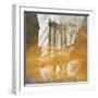 NY Gold Bridge at Dusk II-Dan Meneely-Framed Art Print