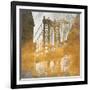 NY Gold Bridge at Dusk II-Dan Meneely-Framed Art Print