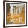 NY Gold Bridge at Dusk II-Dan Meneely-Framed Art Print