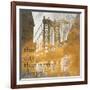 NY Gold Bridge at Dusk II-Dan Meneely-Framed Art Print