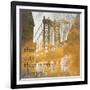 NY Gold Bridge at Dusk II-Dan Meneely-Framed Art Print