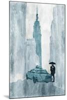 NY in the rain-OnRei-Mounted Art Print