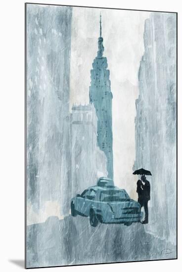 NY in the rain-OnRei-Mounted Art Print