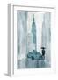 NY in the rain-OnRei-Framed Art Print