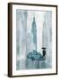 NY in the rain-OnRei-Framed Art Print