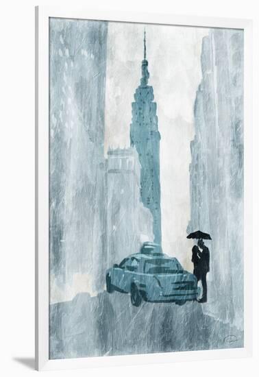 NY in the rain-OnRei-Framed Art Print