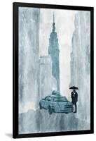 NY in the rain-OnRei-Framed Art Print