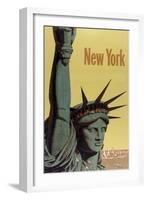 NY Liberty-null-Framed Giclee Print