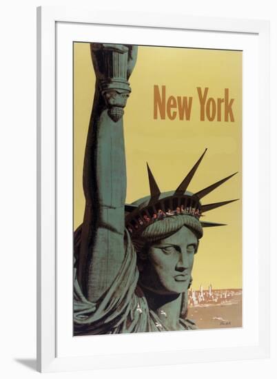 NY Liberty-null-Framed Giclee Print