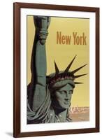 NY Liberty-null-Framed Giclee Print