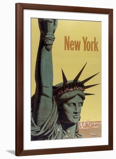 NY Liberty-null-Framed Giclee Print