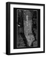 NY Map Circa 1865-Adam Shaw-Framed Art Print