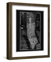 NY Map Circa 1865-Adam Shaw-Framed Art Print