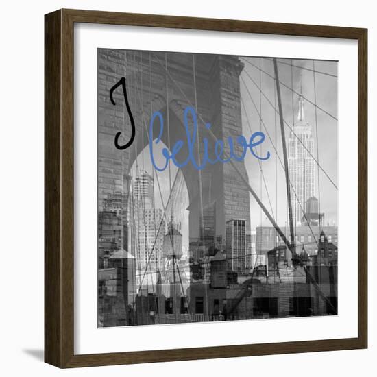 NY NY...I Believe-Tony Koukos-Framed Giclee Print