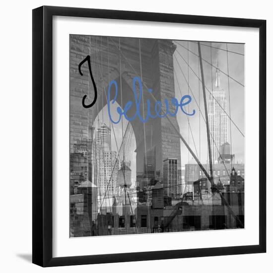 NY NY...I Believe-Tony Koukos-Framed Giclee Print