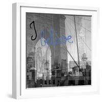 NY NY...I Believe-Tony Koukos-Framed Giclee Print