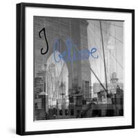 NY NY...I Believe-Tony Koukos-Framed Giclee Print