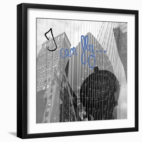 NY NY…I Can Fly-Tony Koukos-Framed Giclee Print
