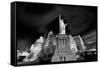 NY NY Las Vegas BW-Steve Gadomski-Framed Stretched Canvas