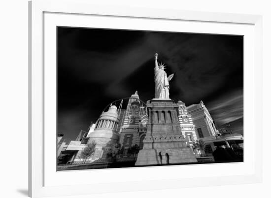 NY NY Las Vegas BW-Steve Gadomski-Framed Photographic Print