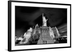 NY NY Las Vegas BW-Steve Gadomski-Framed Photographic Print