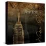 NY NY NY-Jace Grey-Stretched Canvas