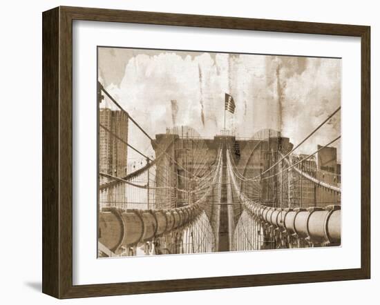 NY on Canvas-Sheldon Lewis-Framed Art Print