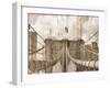 NY on Canvas-Sheldon Lewis-Framed Art Print