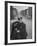 Ny Patrolman James Murphy Standing by His 23 Precinct Squad Car on Street of His East Harlem Beat-Tony Linck-Framed Photographic Print