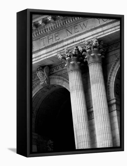 NY Public Library, NYC-Jeff Pica-Framed Stretched Canvas