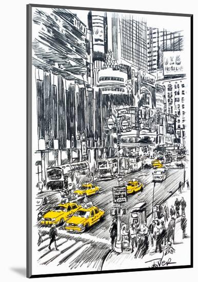 NY Sketch-Loui Jover-Mounted Art Print