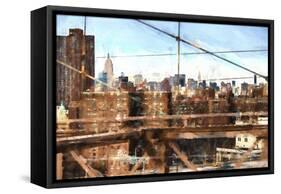 NY Skyline-Philippe Hugonnard-Framed Stretched Canvas