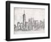 NY Skyline-OnRei-Framed Art Print