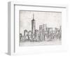 NY Skyline-OnRei-Framed Art Print