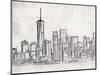 NY Skyline-OnRei-Mounted Art Print