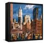 NY Streets-Didier Lourenco-Framed Stretched Canvas