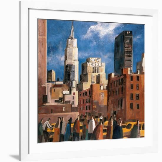 NY Streets-Didier Lourenco-Framed Art Print