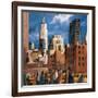 NY Streets-Didier Lourenco-Framed Art Print