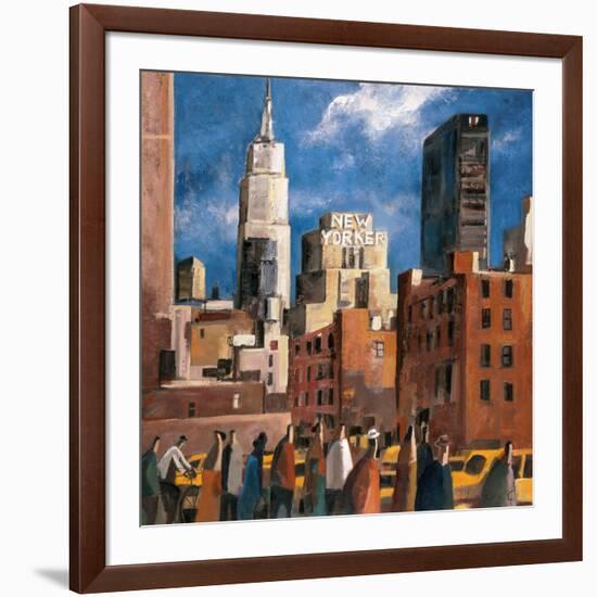 NY Streets-Didier Lourenco-Framed Art Print