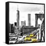 NY Taxis Bridge-Philippe Hugonnard-Framed Stretched Canvas