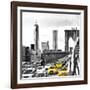 NY Taxis Bridge-Philippe Hugonnard-Framed Giclee Print