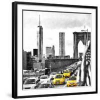 NY Taxis Bridge-Philippe Hugonnard-Framed Giclee Print