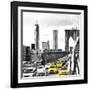 NY Taxis Bridge-Philippe Hugonnard-Framed Giclee Print