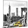 NY Taxis Bridge-Philippe Hugonnard-Mounted Giclee Print