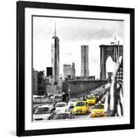 NY Taxis Bridge-Philippe Hugonnard-Framed Giclee Print